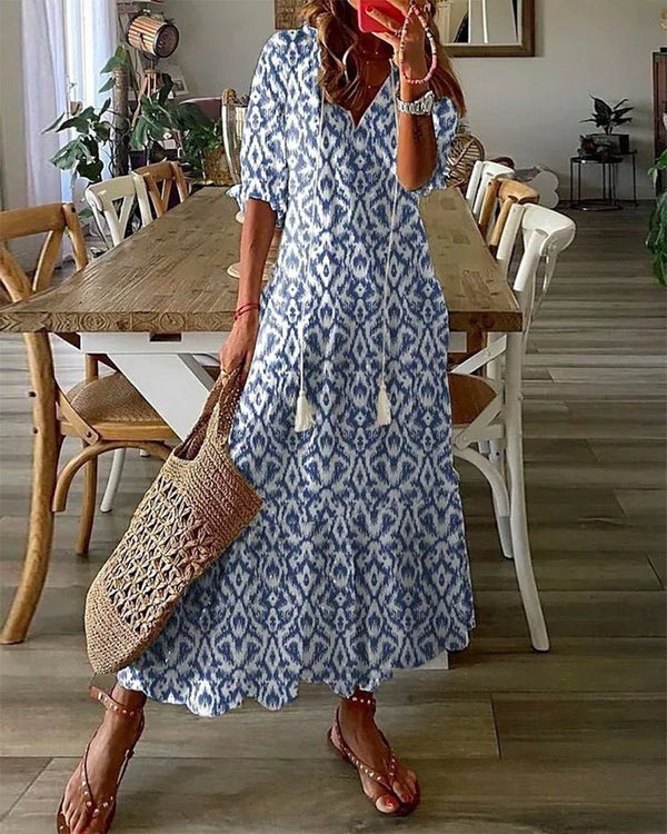LUNA | Easygoing Bohemian Midi Dress