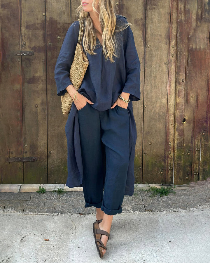 Vaelora - Elegant Draped Ensemble