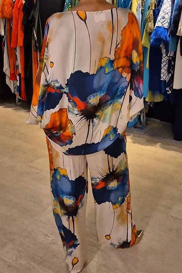 Chic Paisley Print Ensemble