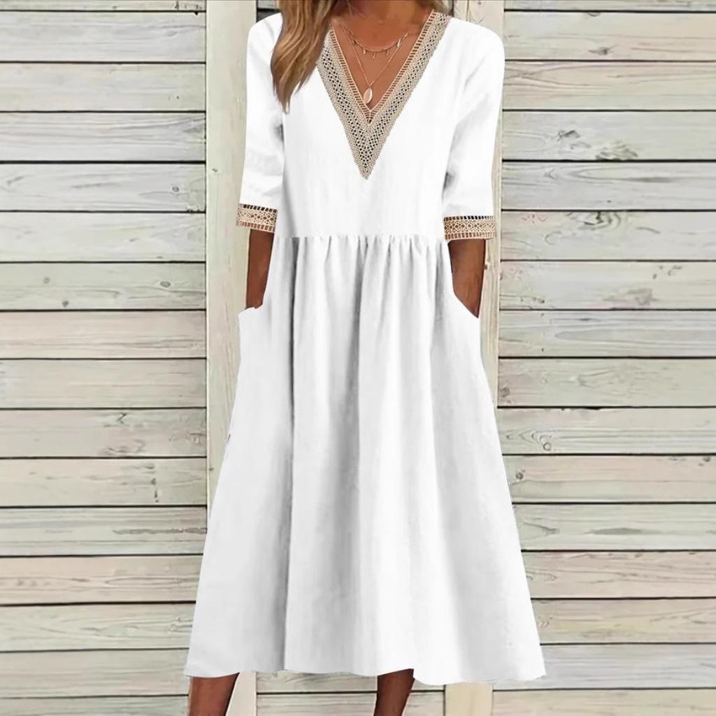 LIVIA | Lace Mid-Length Dress