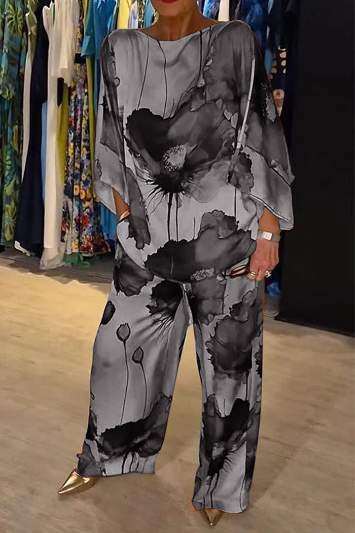 Chic Paisley Print Ensemble
