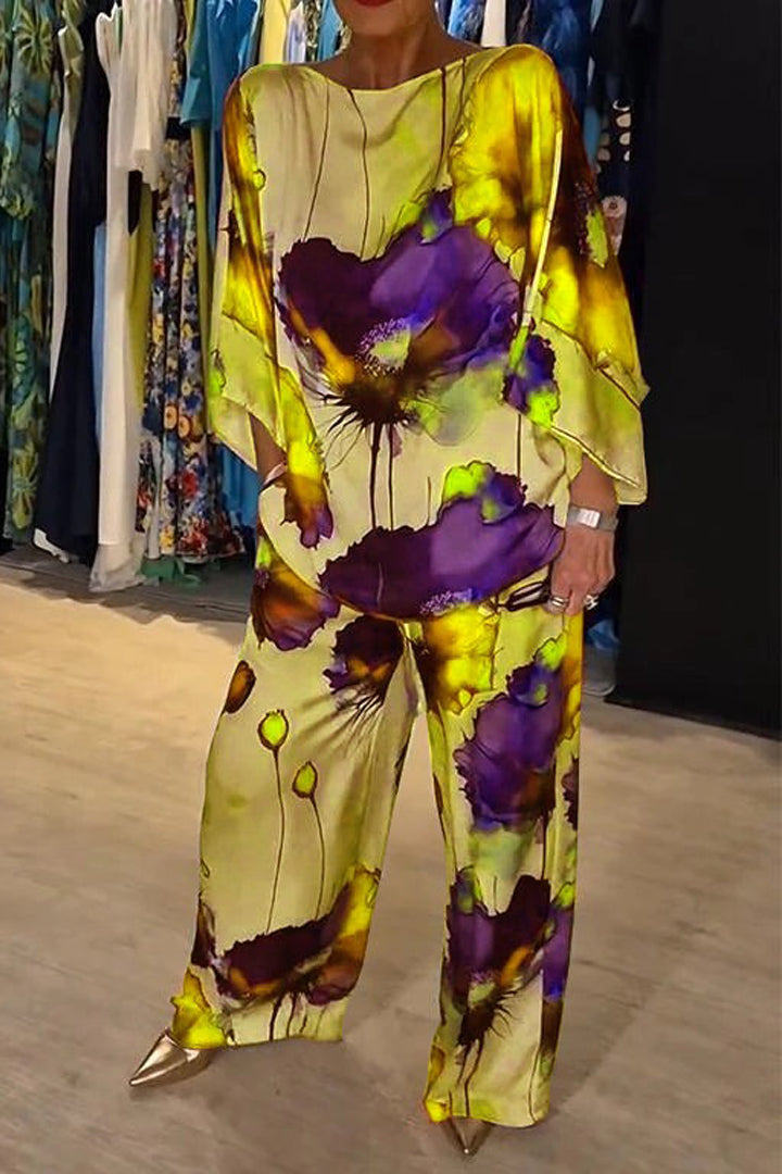 Chic Paisley Print Ensemble
