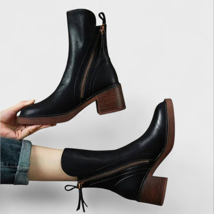 Garciel - Stylish Leather Ankle Boots