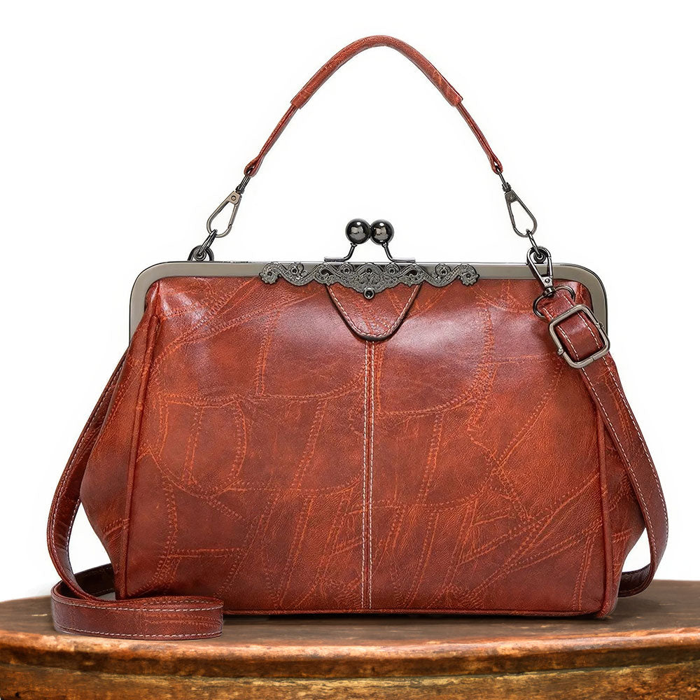 Lily™ | Classic Leather Vintage Bag