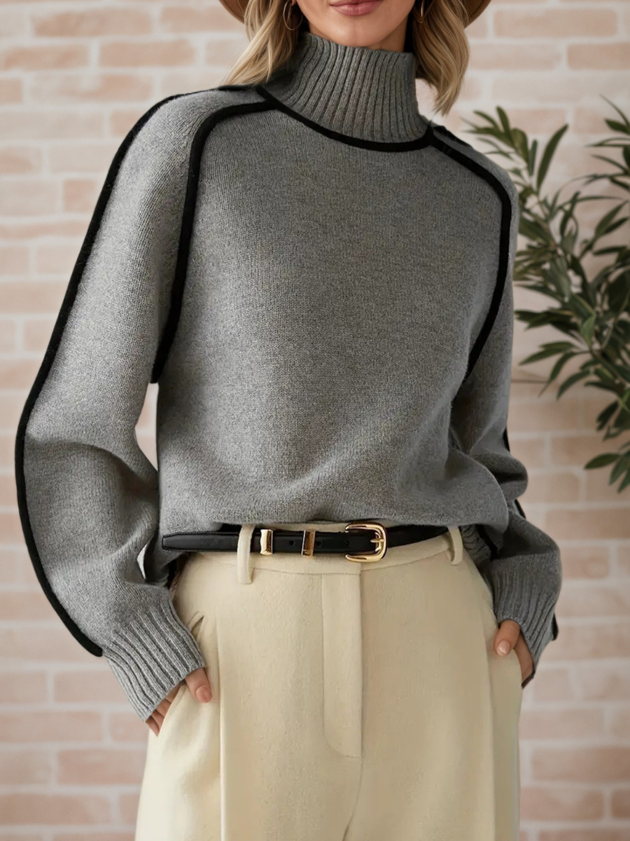 Chic High Neck Sweater for Women