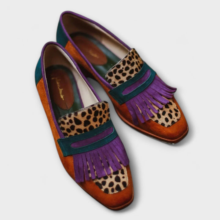 Fallon™ | Brown Leopard Print Moccasin