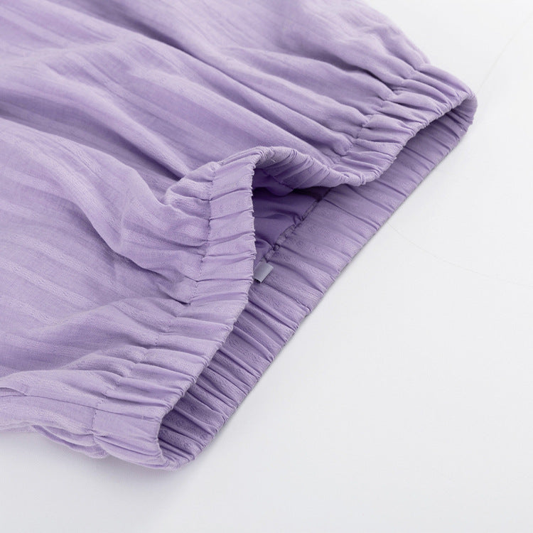 Viola - Button-Up Shirt and Lightweight Shorts Ensemble