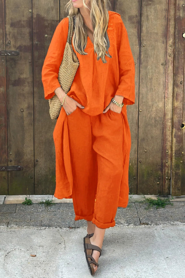 Vaelora - Elegant Draped Ensemble