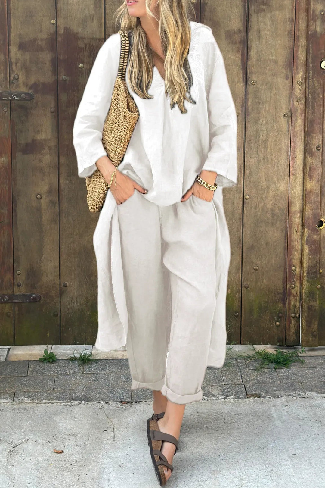 Vaelora - Elegant Draped Ensemble