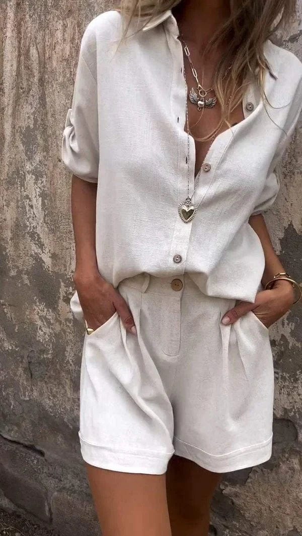 Melda - Breezy Button-Up Ensemble