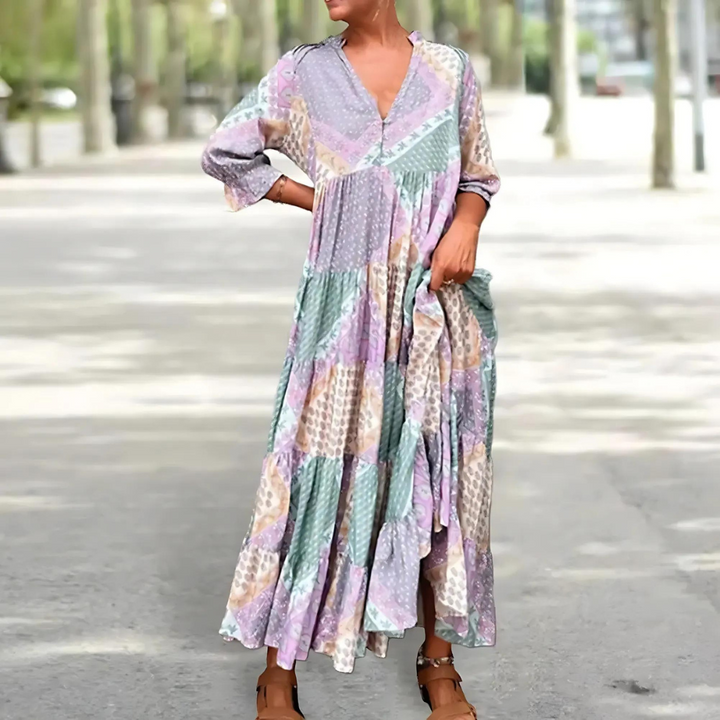 Florentina - Chic Floral Print Dress