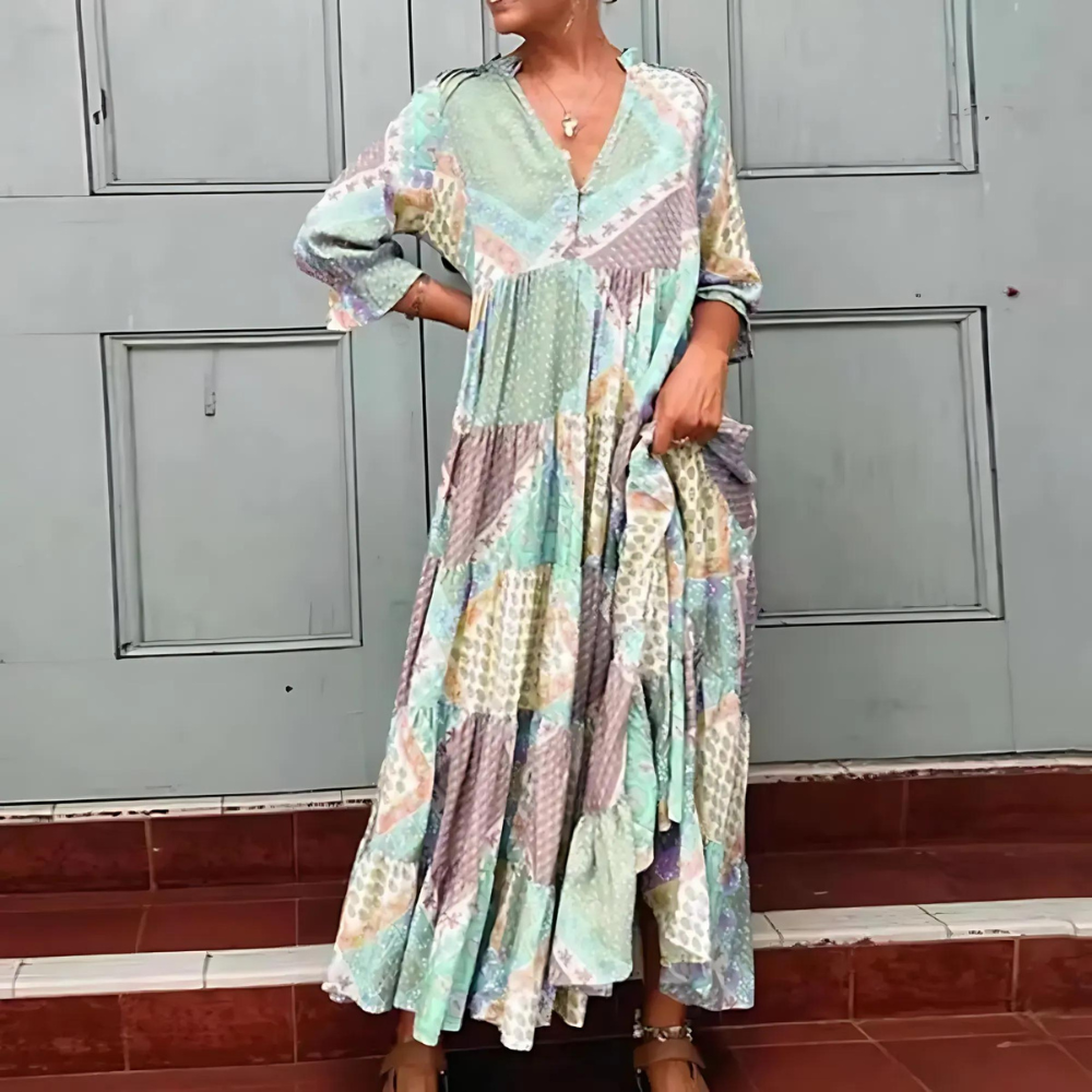 Florentina - Chic Floral Print Dress