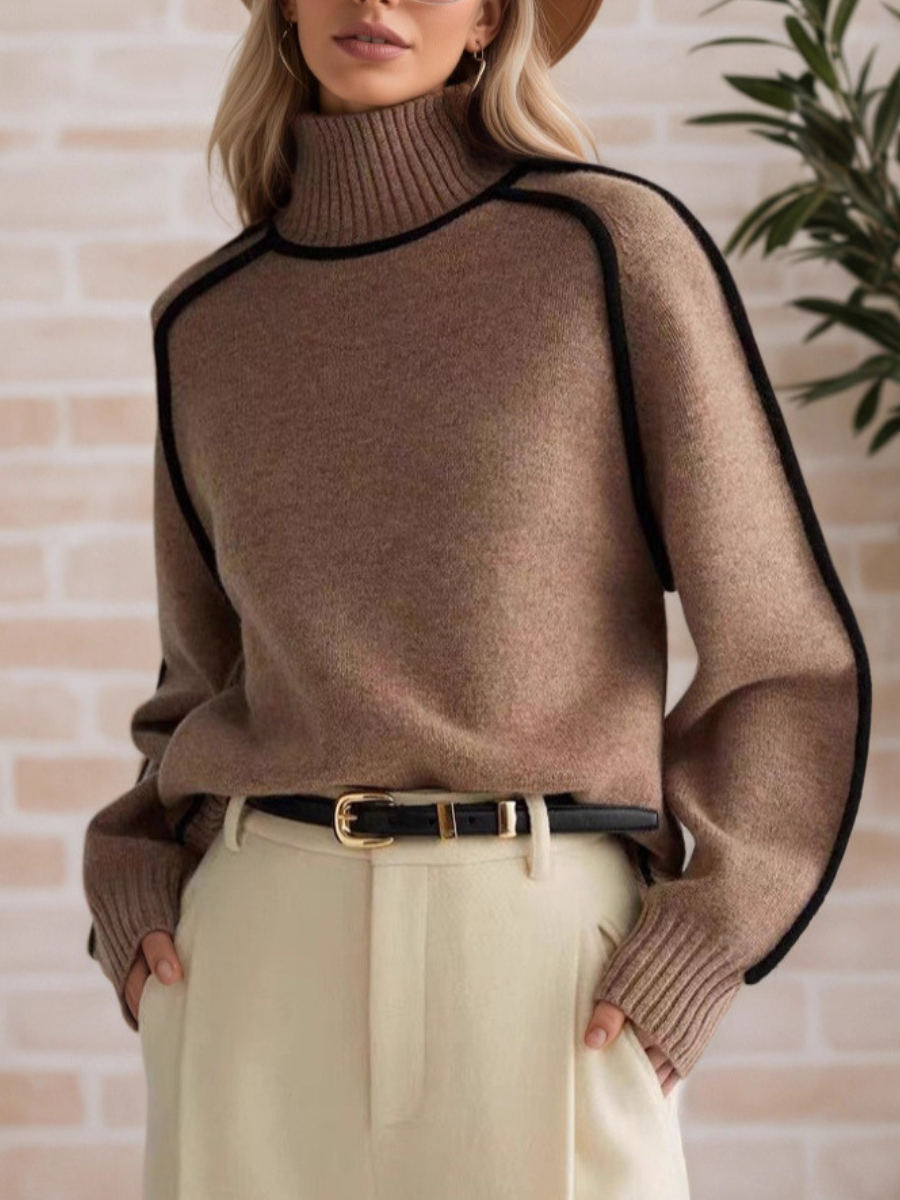 Chic High Neck Sweater for Women