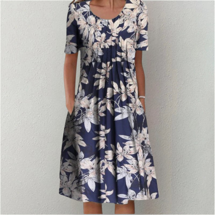 Hailey | Chic Floral Dress with Pockets for Effortless Elegance