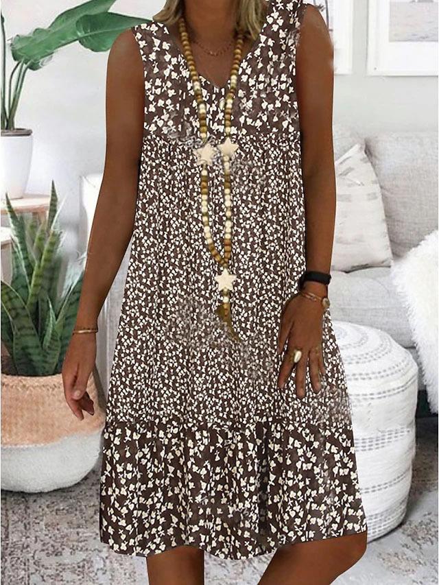 AYLA | V-Neck Sleeveless Dress