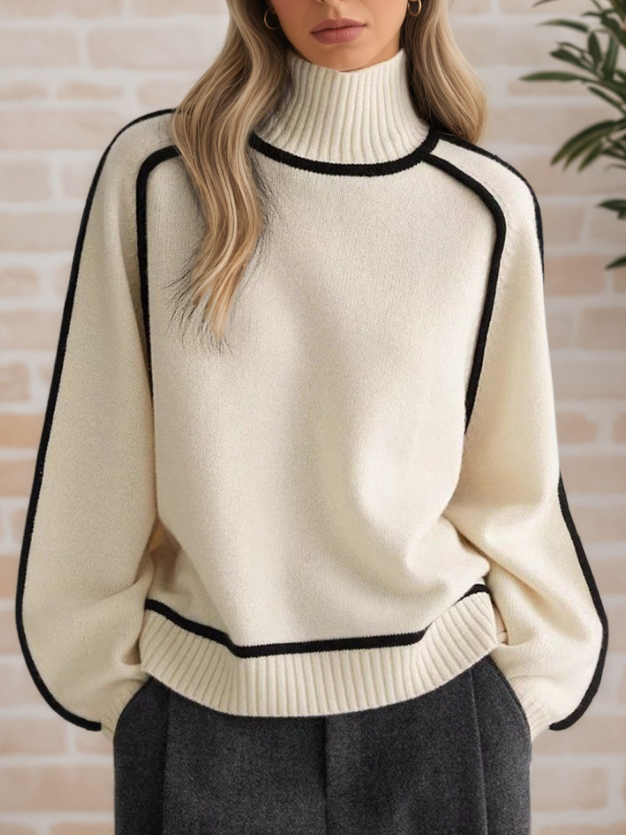 Chic High Neck Sweater for Women