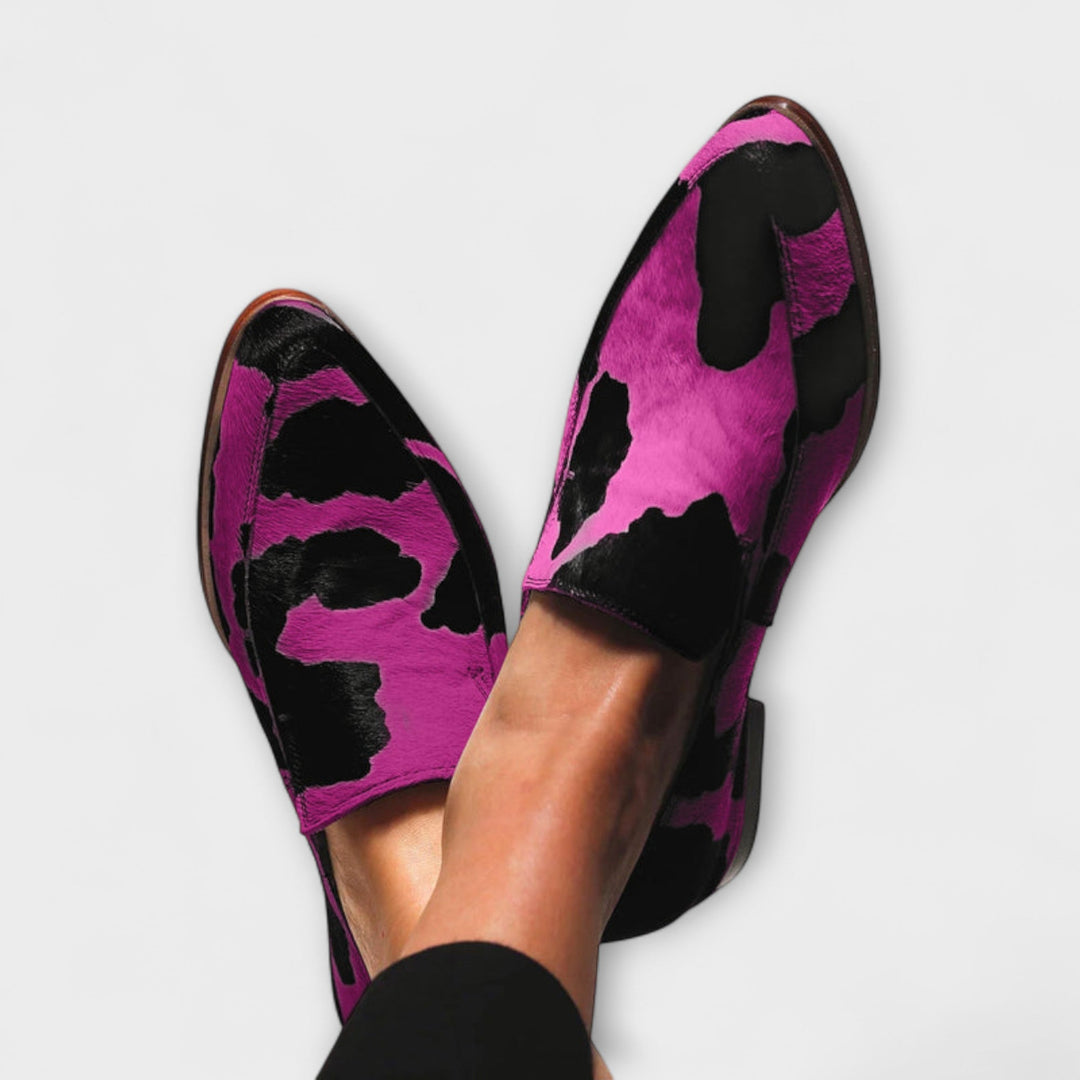 Paloma™ Cow Print Slip-On Loafers