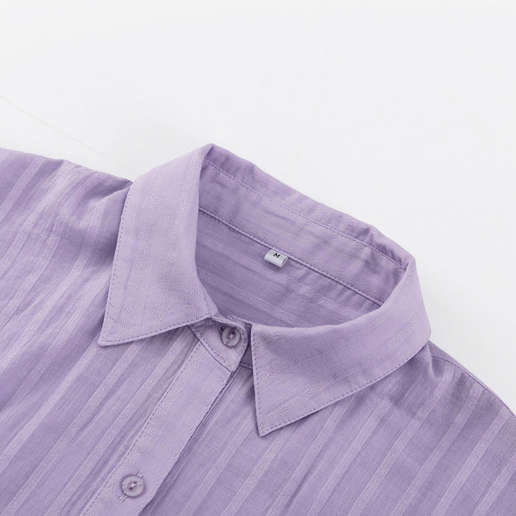 Viola - Button-Up Shirt and Lightweight Shorts Ensemble