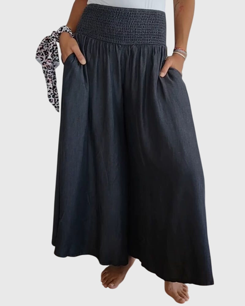 Isabella™ | Relaxed Fit Trousers with Stretchy Waistband