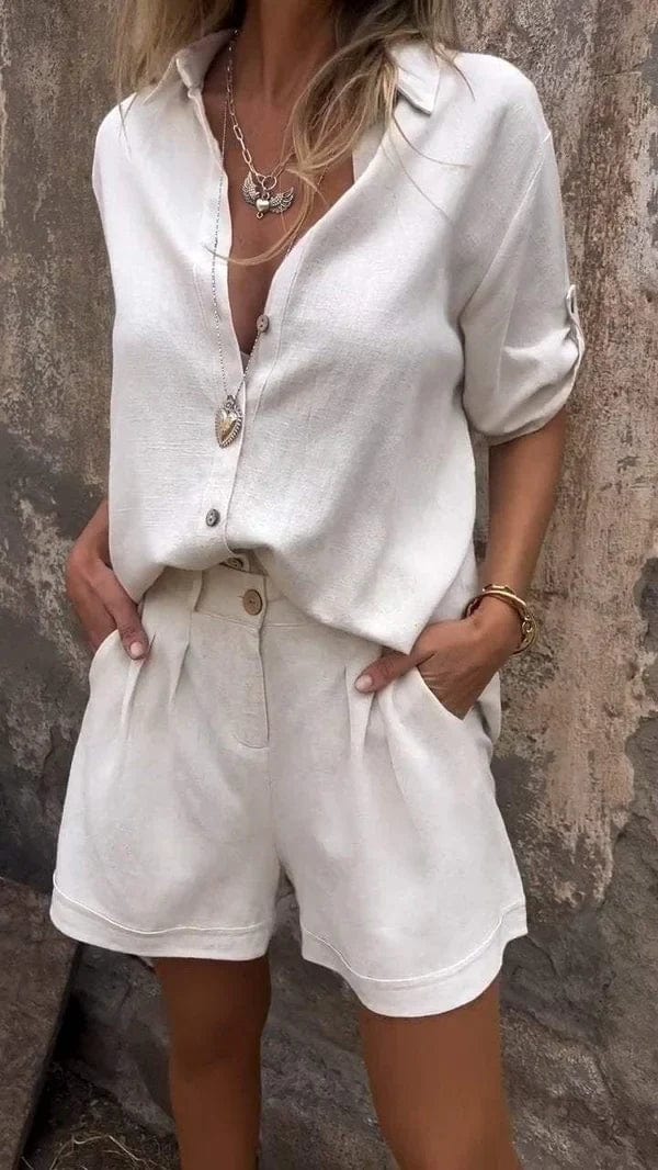 Melda - Breezy Button-Up Ensemble