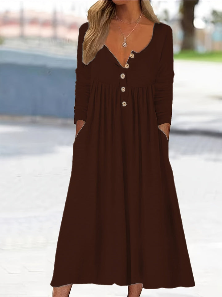 ZARA | Front Button Midi Dress
