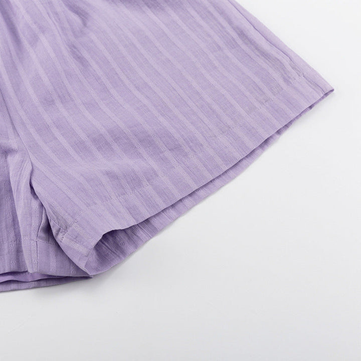 Viola - Button-Up Shirt and Lightweight Shorts Ensemble