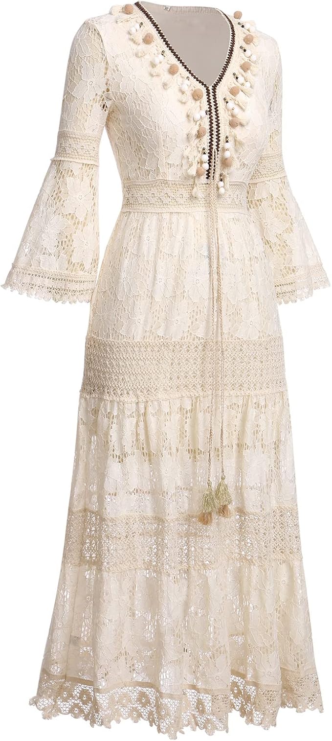 Amary - Bohemian Lace Dress