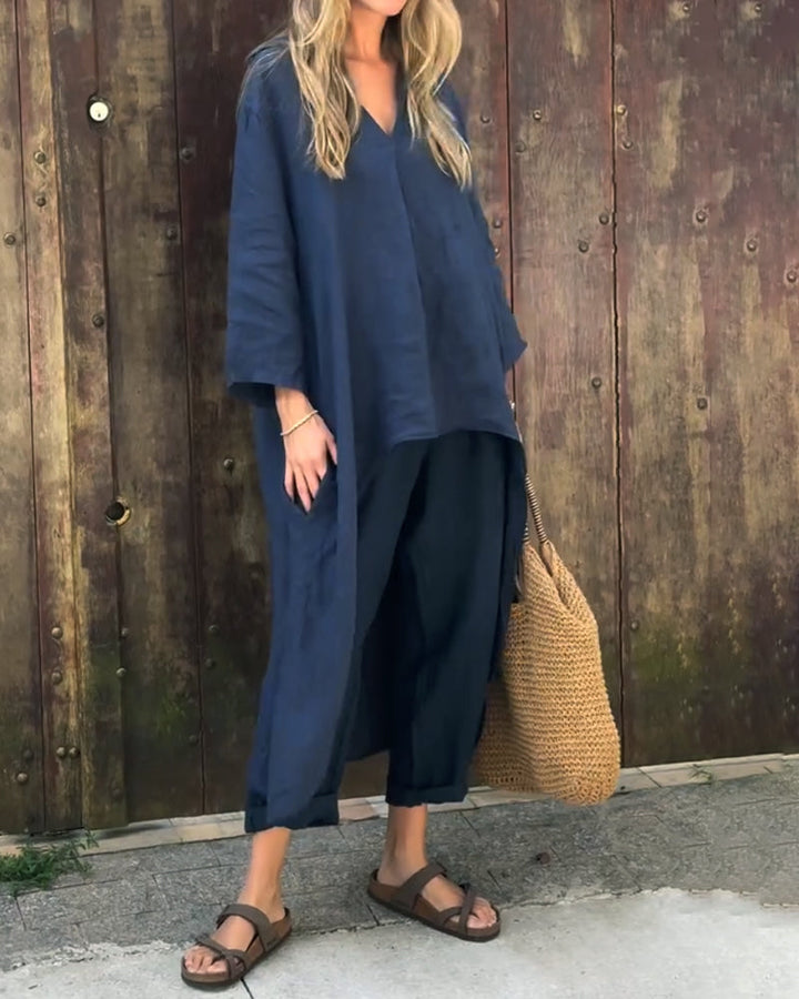 Vaelora - Elegant Draped Ensemble