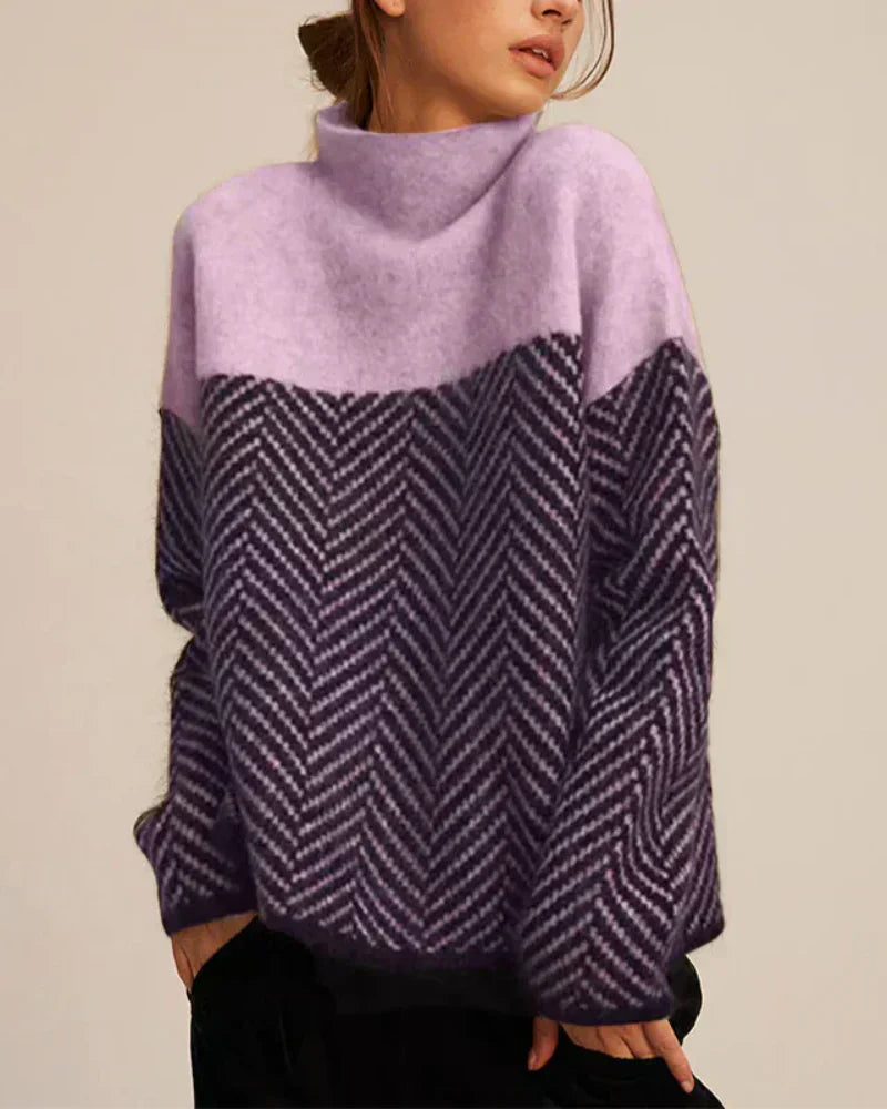 Norah | Cozy Cotton High-Neck Sweater