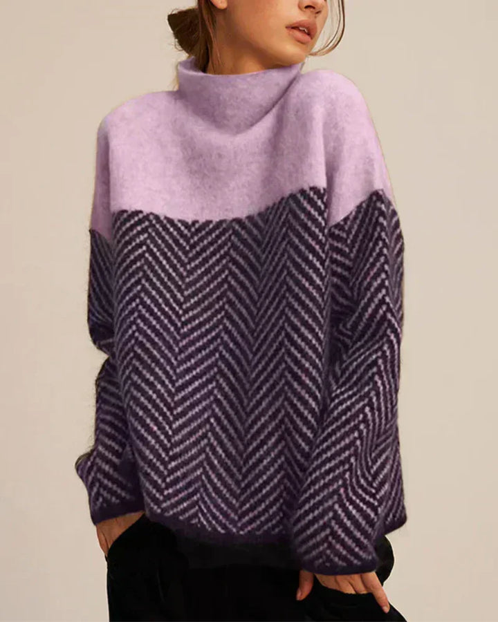 Norah | Cozy Cotton High-Neck Sweater