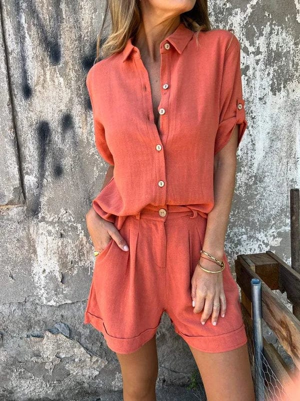 Melda - Breezy Button-Up Ensemble