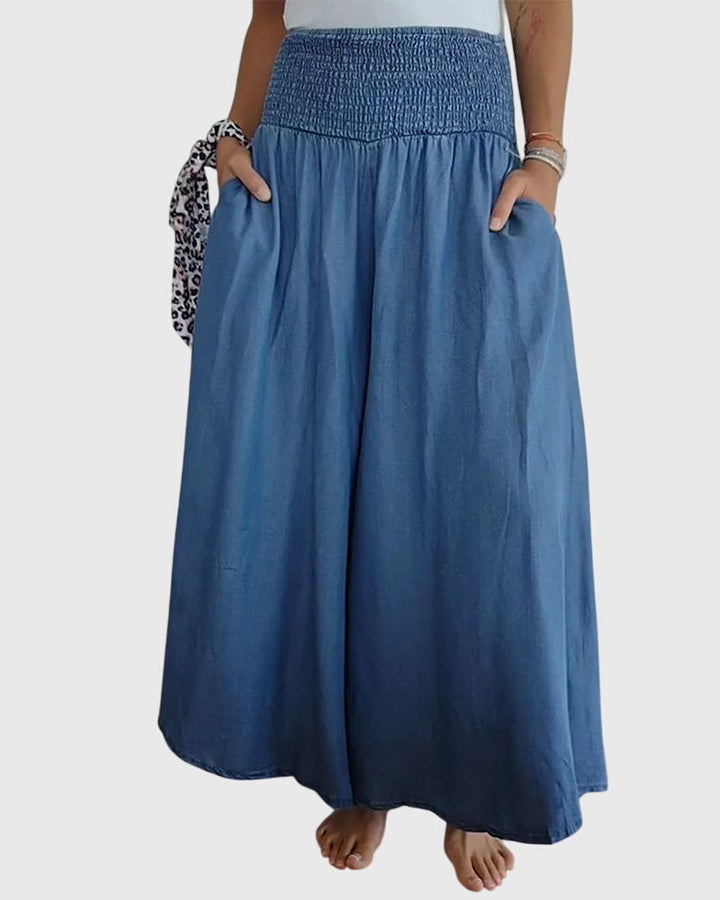Isabella™ | Relaxed Fit Trousers with Stretchy Waistband