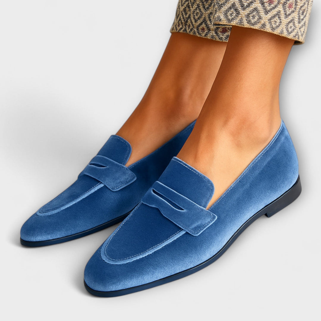 Louise™ | Plush Velvet Slip-On Loafers