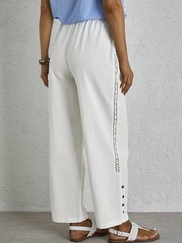 Shania - Easygoing Button-Up Trousers