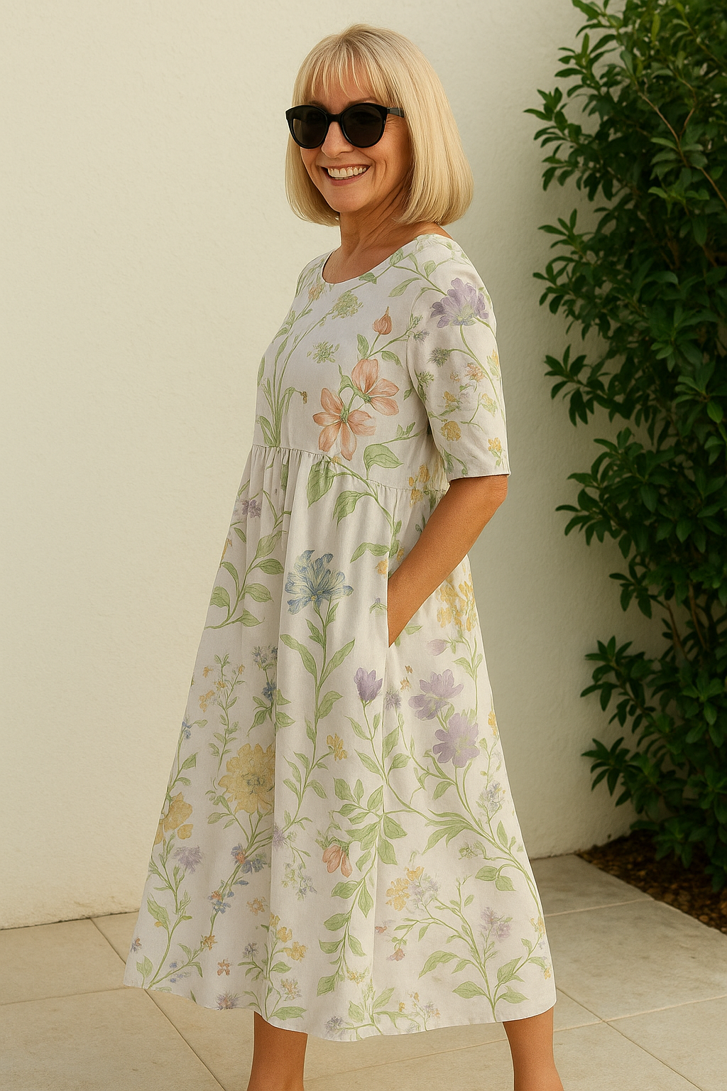 Relaxed Midi Dress by Luna