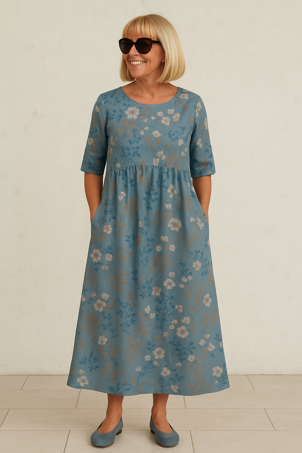 Relaxed Midi Dress by Luna
