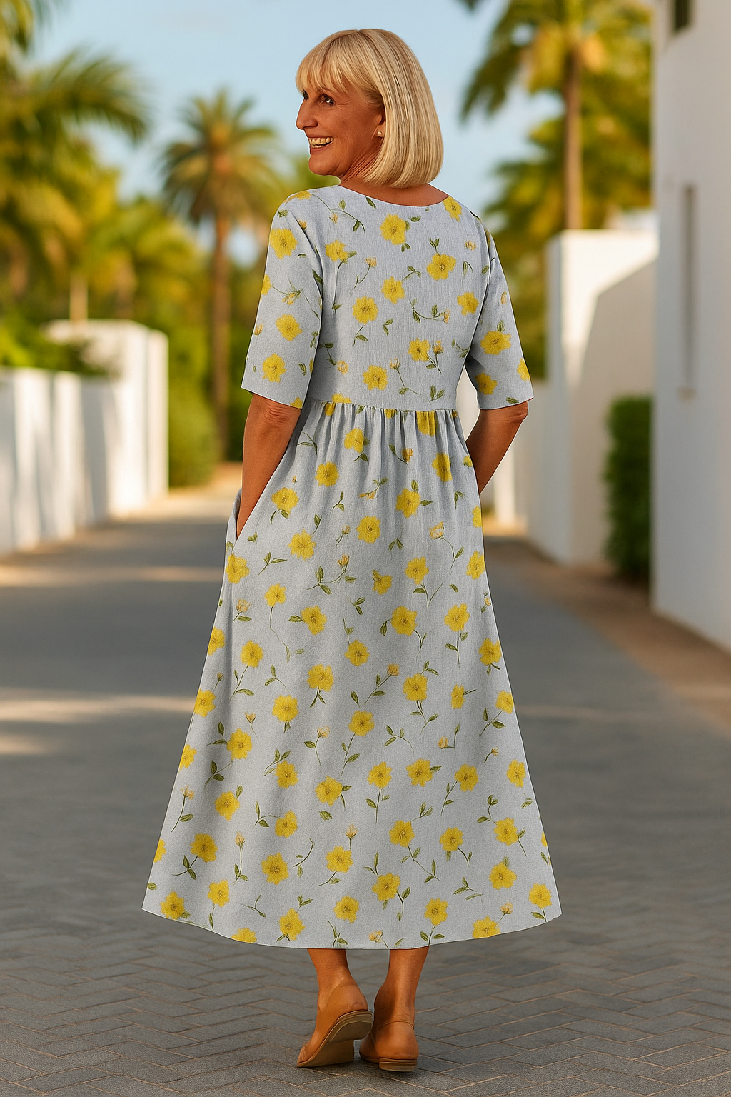 Relaxed Midi Dress by Luna