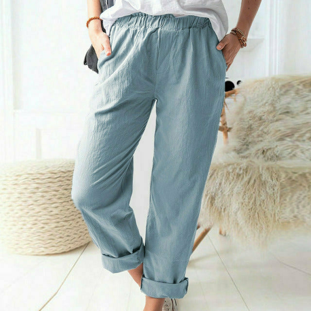 Neria - Comfortable Soft-Fit Trousers