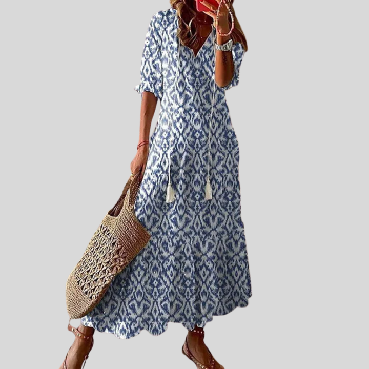 Michaela - Bohemian Dress with Tummy Control