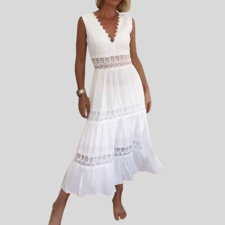 Circe - V-Neck Lace Cami Dress
