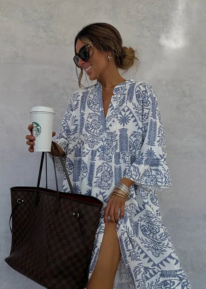 Fiorelia - Boho Chic Casual Tunic Dress