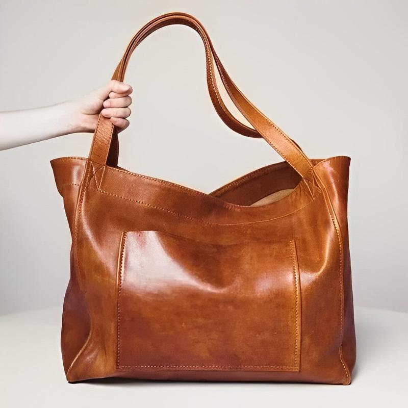 Karen™ | Classic Leather Everyday Tote
