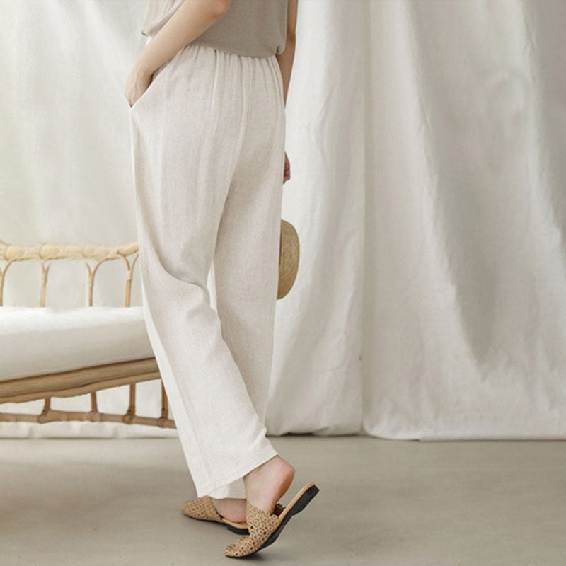 Vara - Comfortable Drawstring Trousers with Relaxed Fit