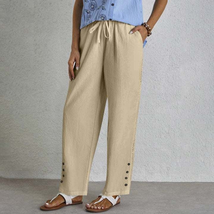 Shania - Easygoing Button-Up Trousers