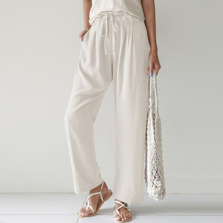 Vara - Comfortable Drawstring Trousers with Relaxed Fit