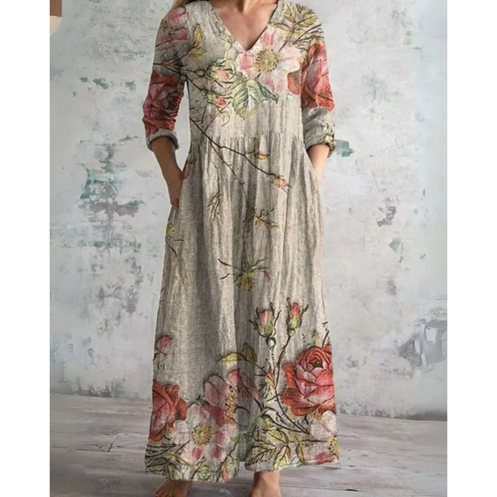 ELEANOR | CLASSIC FLORAL MAXI DRESS