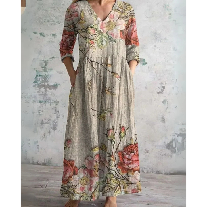 ELEANOR | CLASSIC FLORAL MAXI DRESS