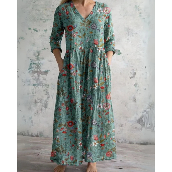 ELEANOR | CLASSIC FLORAL MAXI DRESS