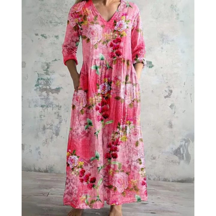 ELEANOR | CLASSIC FLORAL MAXI DRESS
