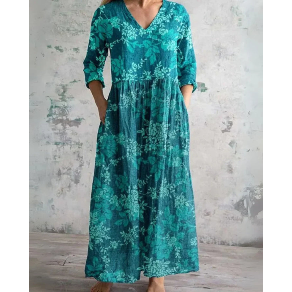 ELEANOR | CLASSIC FLORAL MAXI DRESS
